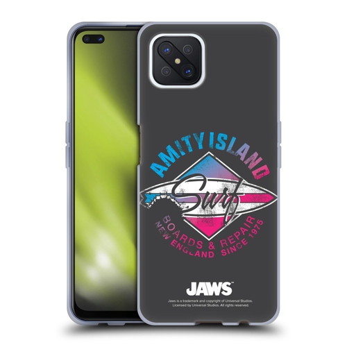 Jaws I Key Art Surf Soft Gel Case for OPPO Reno4 Z 5G