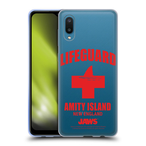 Jaws I Key Art Lifeguard Soft Gel Case for Samsung Galaxy A02/M02 (2021)