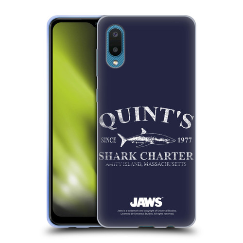 Jaws I Key Art Quint's Shark Charter Soft Gel Case for Samsung Galaxy A02/M02 (2021)