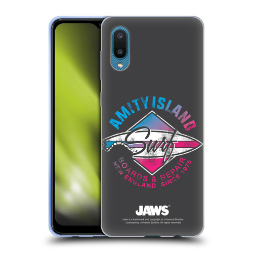 Jaws I Key Art Surf Soft Gel Case for Samsung Galaxy A02/M02 (2021)