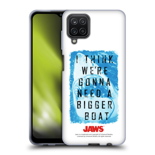 Jaws I Key Art Bigger Boat 2 Soft Gel Case for Samsung Galaxy A12 (2020)
