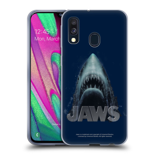 Jaws I Key Art Illustration Soft Gel Case for Samsung Galaxy A40 (2019)