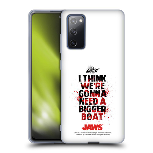 Jaws I Key Art Bigger Boat Soft Gel Case for Samsung Galaxy S20 FE / 5G