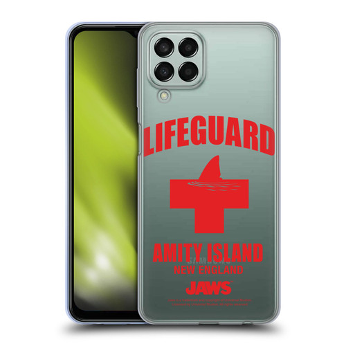 Jaws I Key Art Lifeguard Soft Gel Case for Samsung Galaxy M33 (2022)