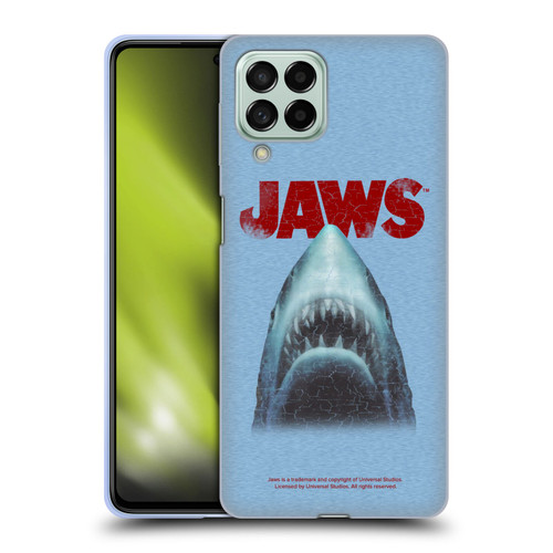 Jaws I Key Art Grunge Soft Gel Case for Samsung Galaxy M53 (2022)