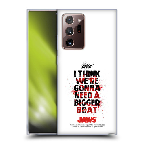 Jaws I Key Art Bigger Boat Soft Gel Case for Samsung Galaxy Note20 Ultra / 5G