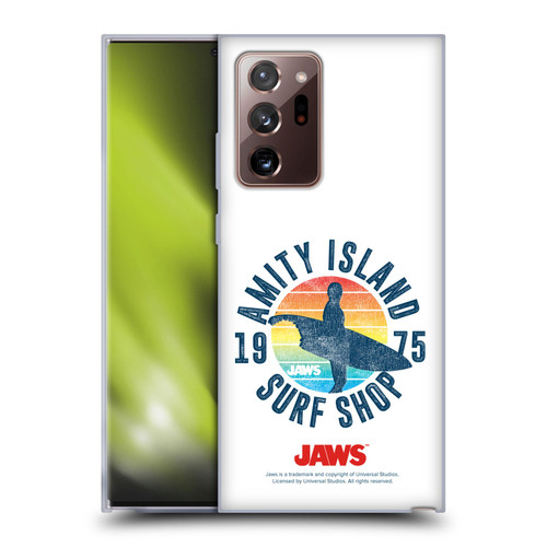 Jaws I Key Art Surf Shop Soft Gel Case for Samsung Galaxy Note20 Ultra / 5G