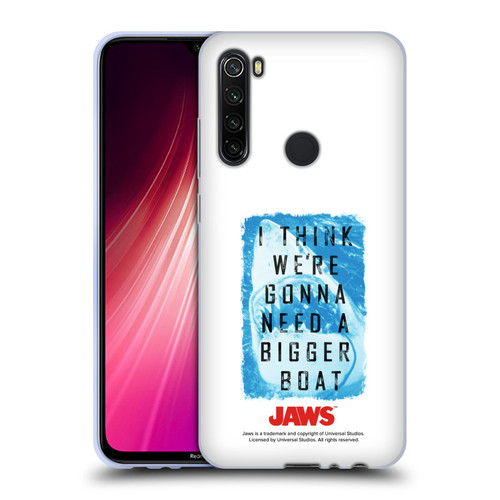 Jaws I Key Art Bigger Boat 2 Soft Gel Case for Xiaomi Redmi Note 8T