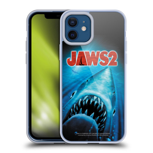 Jaws II Key Art Swimming Poster Soft Gel Case for Apple iPhone 12 / iPhone 12 Pro