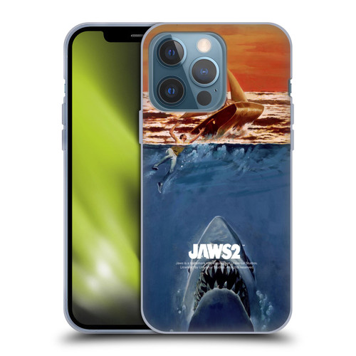 Jaws II Key Art Sailing Poster Soft Gel Case for Apple iPhone 13 Pro