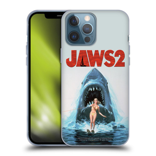 Jaws II Key Art Wakeboarding Poster Soft Gel Case for Apple iPhone 13 Pro Max