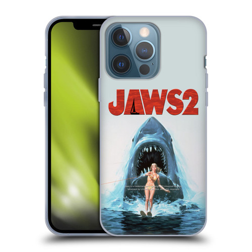 Jaws II Key Art Wakeboarding Poster Soft Gel Case for Apple iPhone 13 Pro