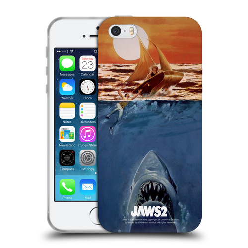 Jaws II Key Art Sailing Poster Soft Gel Case for Apple iPhone 5 / 5s / iPhone SE 2016