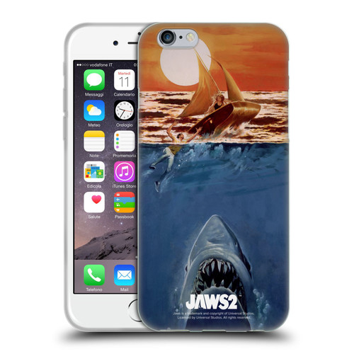 Jaws II Key Art Sailing Poster Soft Gel Case for Apple iPhone 6 / iPhone 6s