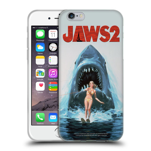 Jaws II Key Art Wakeboarding Poster Soft Gel Case for Apple iPhone 6 / iPhone 6s