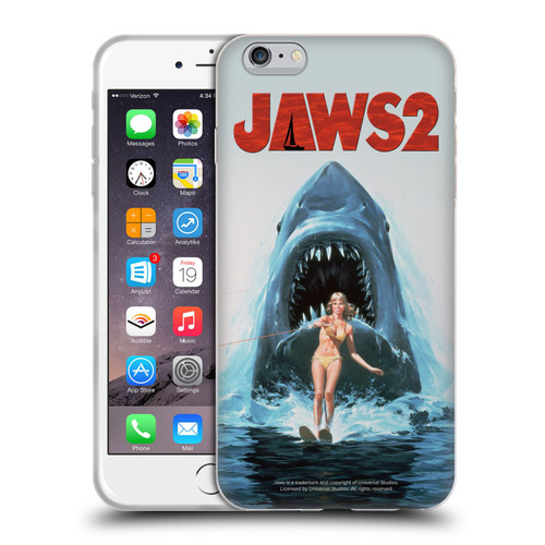 Jaws II Key Art Wakeboarding Poster Soft Gel Case for Apple iPhone 6 Plus / iPhone 6s Plus
