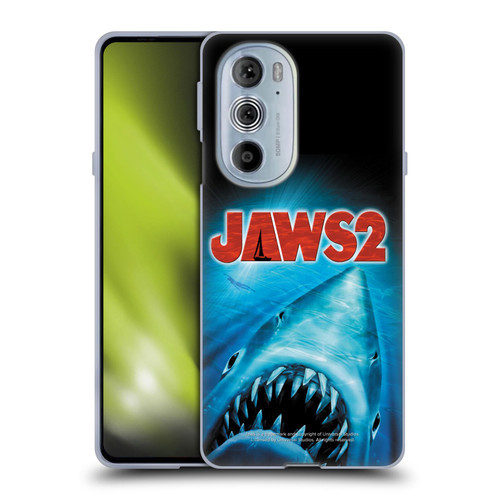 Jaws II Key Art Swimming Poster Soft Gel Case for Motorola Edge X30