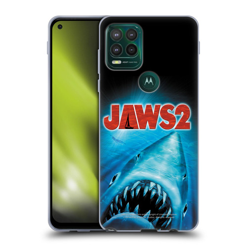 Jaws II Key Art Swimming Poster Soft Gel Case for Motorola Moto G Stylus 5G 2021