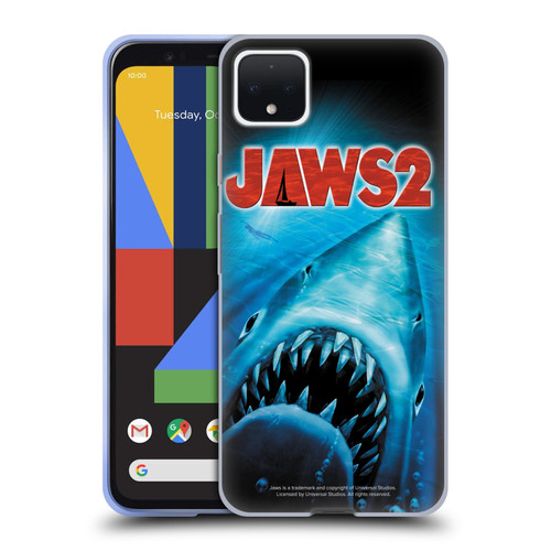 Jaws II Key Art Swimming Poster Soft Gel Case for Google Pixel 4 XL