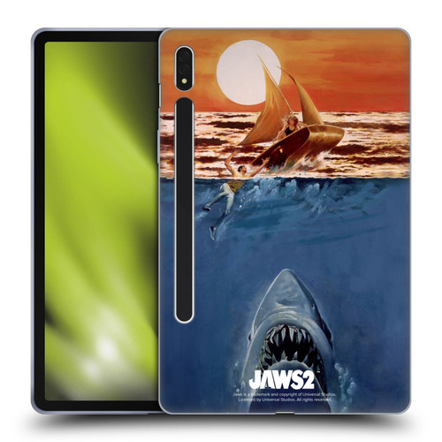 Jaws II Key Art Sailing Poster Soft Gel Case for Samsung Galaxy Tab S8