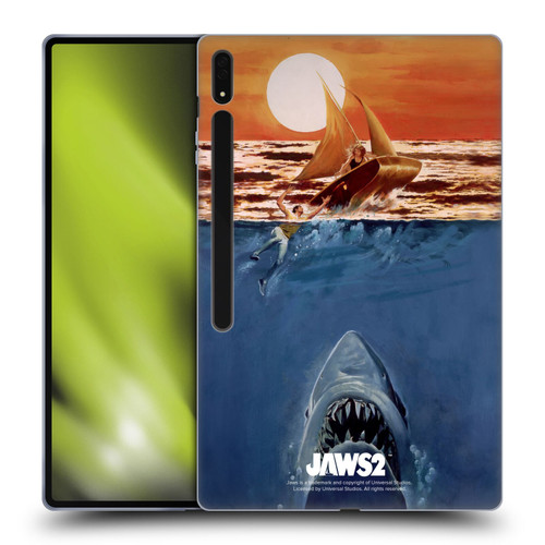 Jaws II Key Art Sailing Poster Soft Gel Case for Samsung Galaxy Tab S8 Ultra