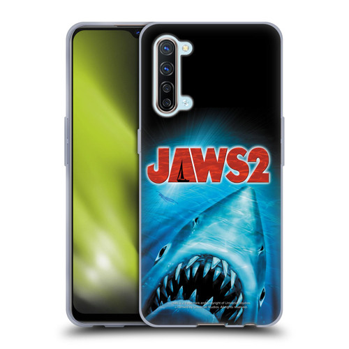 Jaws II Key Art Swimming Poster Soft Gel Case for OPPO Find X2 Lite 5G