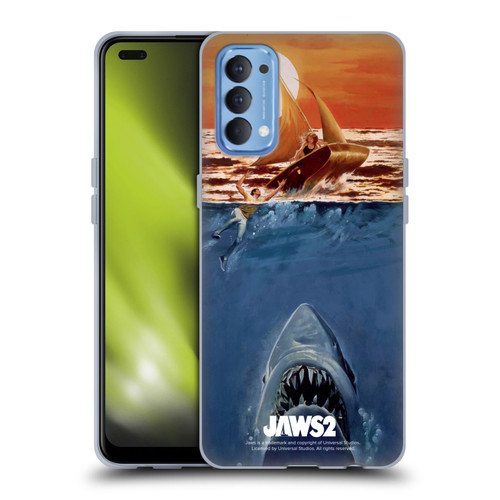 Jaws II Key Art Sailing Poster Soft Gel Case for OPPO Reno 4 5G