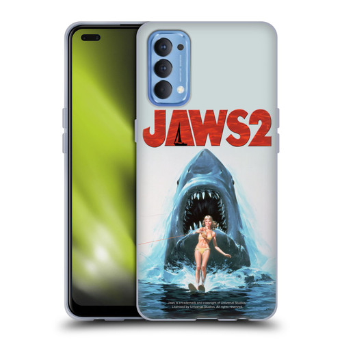 Jaws II Key Art Wakeboarding Poster Soft Gel Case for OPPO Reno 4 5G