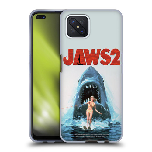 Jaws II Key Art Wakeboarding Poster Soft Gel Case for OPPO Reno4 Z 5G