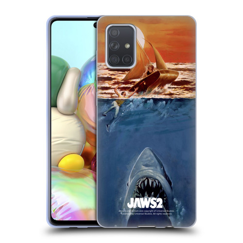 Jaws II Key Art Sailing Poster Soft Gel Case for Samsung Galaxy A71 (2019)