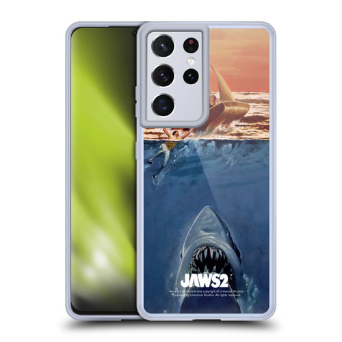 Jaws II Key Art Sailing Poster Soft Gel Case for Samsung Galaxy S21 Ultra 5G