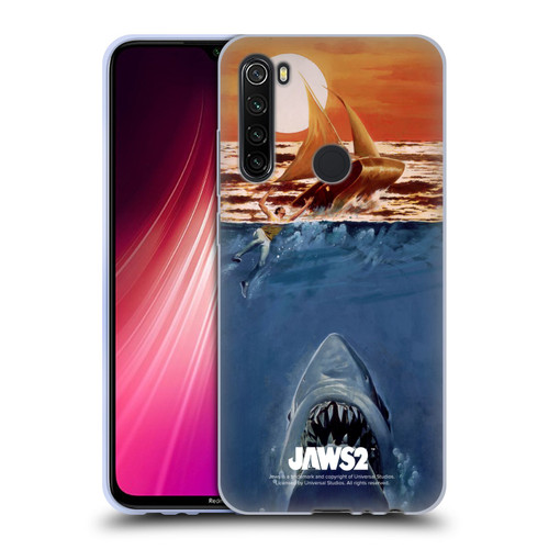 Jaws II Key Art Sailing Poster Soft Gel Case for Xiaomi Redmi Note 8T