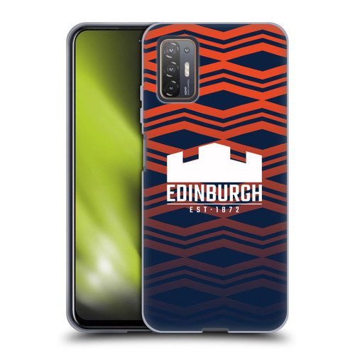 Edinburgh Rugby Graphics Pattern Gradient Soft Gel Case for HTC Desire 21 Pro 5G