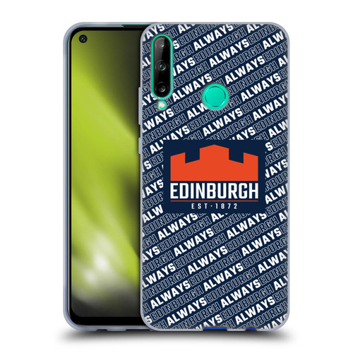 Edinburgh Rugby Graphics Logo Pattern Soft Gel Case for Huawei P40 lite E