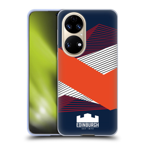 Edinburgh Rugby Graphics Shapes Soft Gel Case for Huawei P50