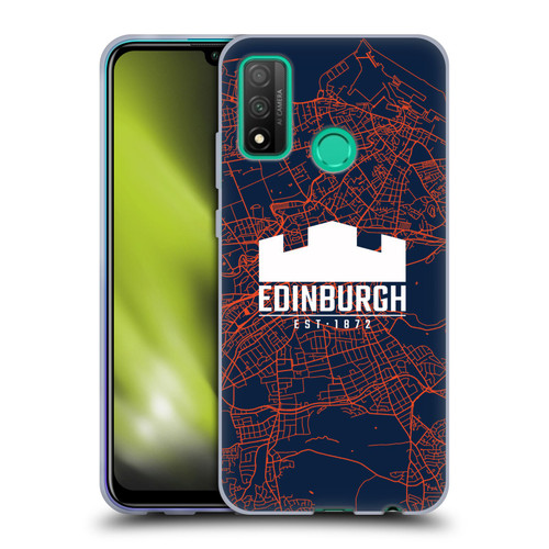 Edinburgh Rugby Graphics Map Soft Gel Case for Huawei P Smart (2020)