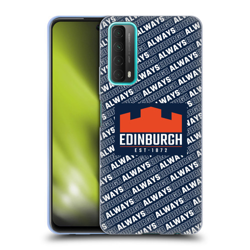 Edinburgh Rugby Graphics Logo Pattern Soft Gel Case for Huawei P Smart (2021)