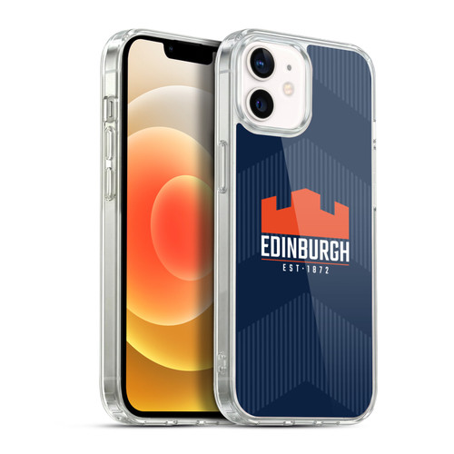 Edinburgh Rugby Graphics Lines Soft Gel Case for Apple iPhone 12 / iPhone 12 Pro & MagSafe