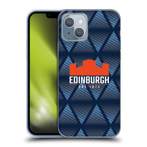 Edinburgh Rugby Graphics Pattern Soft Gel Case for Apple iPhone 14