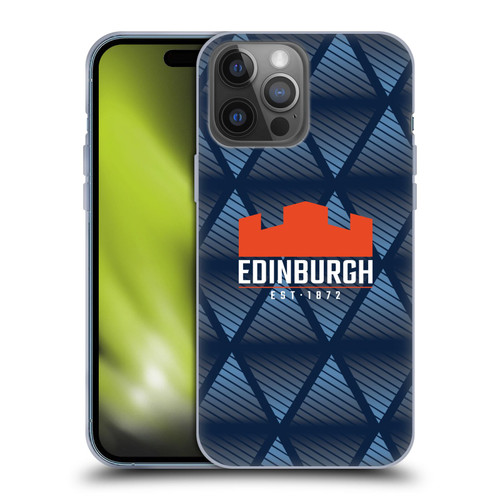 Edinburgh Rugby Graphics Pattern Soft Gel Case for Apple iPhone 14 Pro Max
