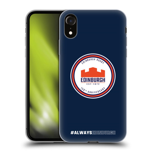 Edinburgh Rugby Graphics 150th Logo Soft Gel Case for Apple iPhone XR