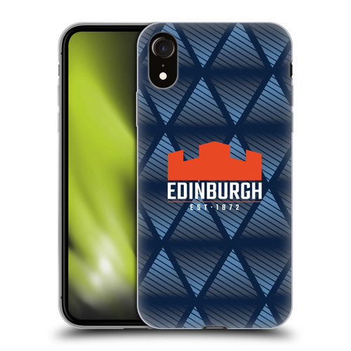 Edinburgh Rugby Graphics Pattern Soft Gel Case for Apple iPhone XR