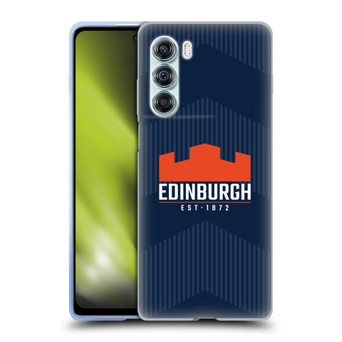 Edinburgh Rugby Graphics Lines Soft Gel Case for Motorola Edge S30 / Moto G200 5G