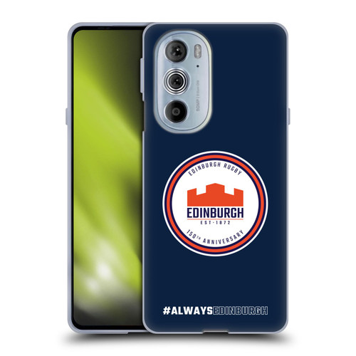 Edinburgh Rugby Graphics 150th Logo Soft Gel Case for Motorola Edge X30