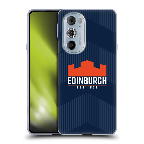 Edinburgh Rugby Graphics Lines Soft Gel Case for Motorola Edge X30