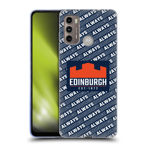 Edinburgh Rugby Graphics Logo Pattern Soft Gel Case for Motorola Moto G60 / Moto G40 Fusion
