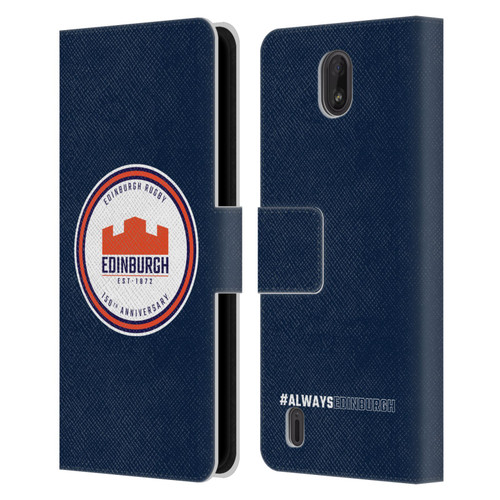 Edinburgh Rugby Graphics 150th Logo Leather Book Wallet Case Cover For Nokia C01 Plus/C1 2nd Edition