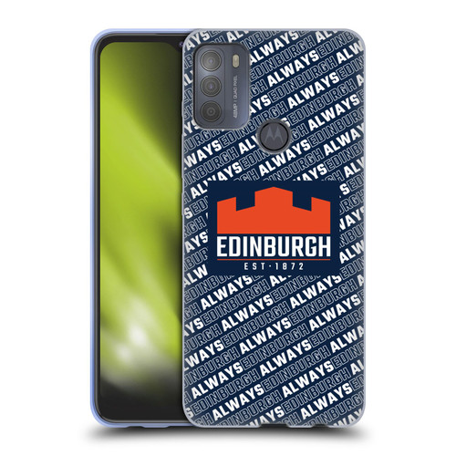 Edinburgh Rugby Graphics Logo Pattern Soft Gel Case for Motorola Moto G50