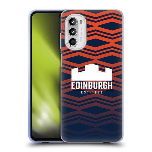 Edinburgh Rugby Graphics Pattern Gradient Soft Gel Case for Motorola Moto G52