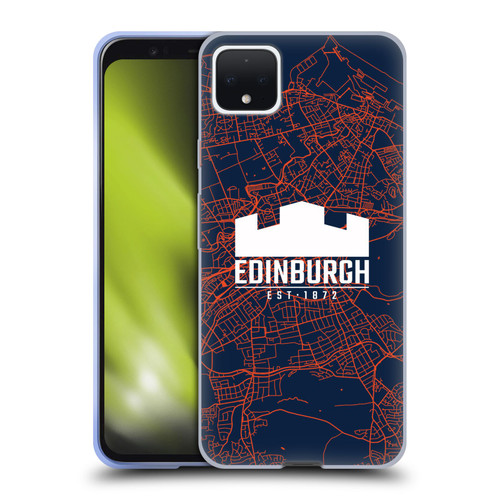 Edinburgh Rugby Graphics Map Soft Gel Case for Google Pixel 4 XL